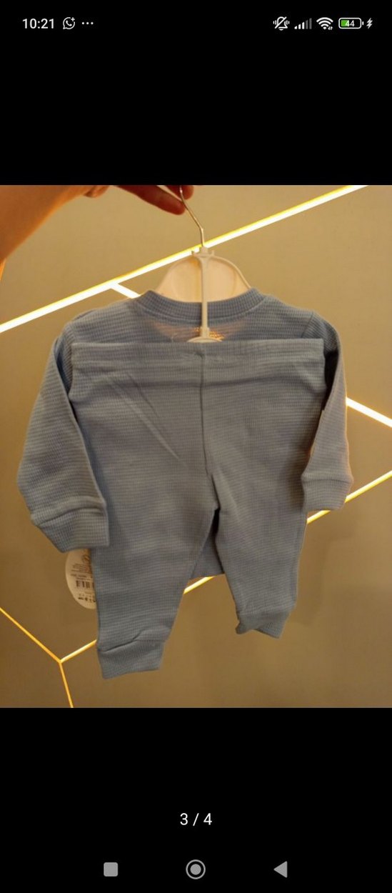 Gri Erkek Bebek Uzun Kollu Triko Takım - Görsel 3