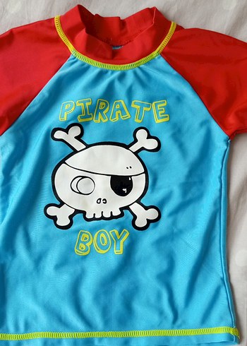 Erkek Çocuk Korsan Baskılı Kısa Kollu Mayo - Görsel 2