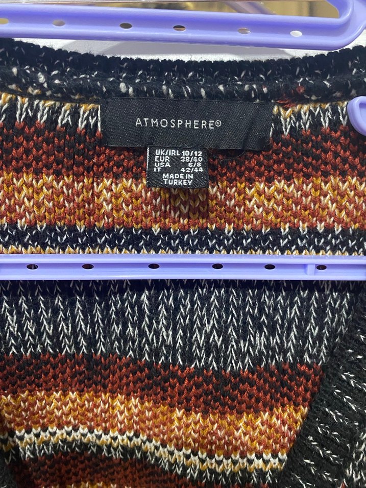 Renkli Bohem Desenli Kısa Hırka - Görsel 3