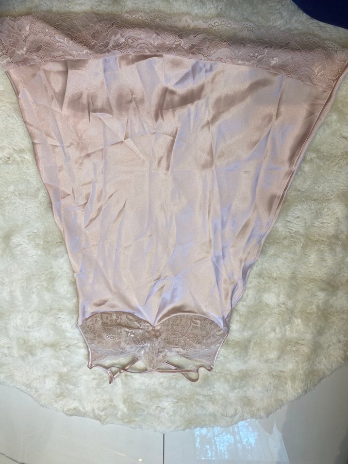 Nakışlı pudra Kadın Kısa Kollu Pijama Takımı - Görsel 3