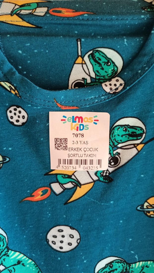 Renkli Baskılı Erkek Bebek Kolsuz Body atlet takımı - Görsel 2