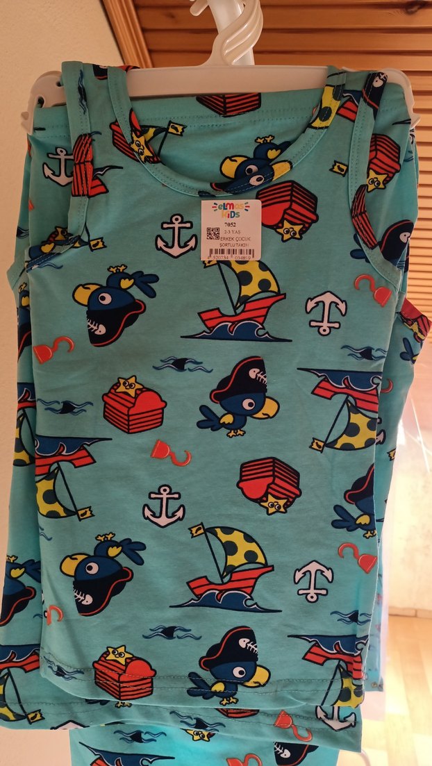 Çok Renkli Baskılı Erkek Çocuk Atlet - Görsel 2