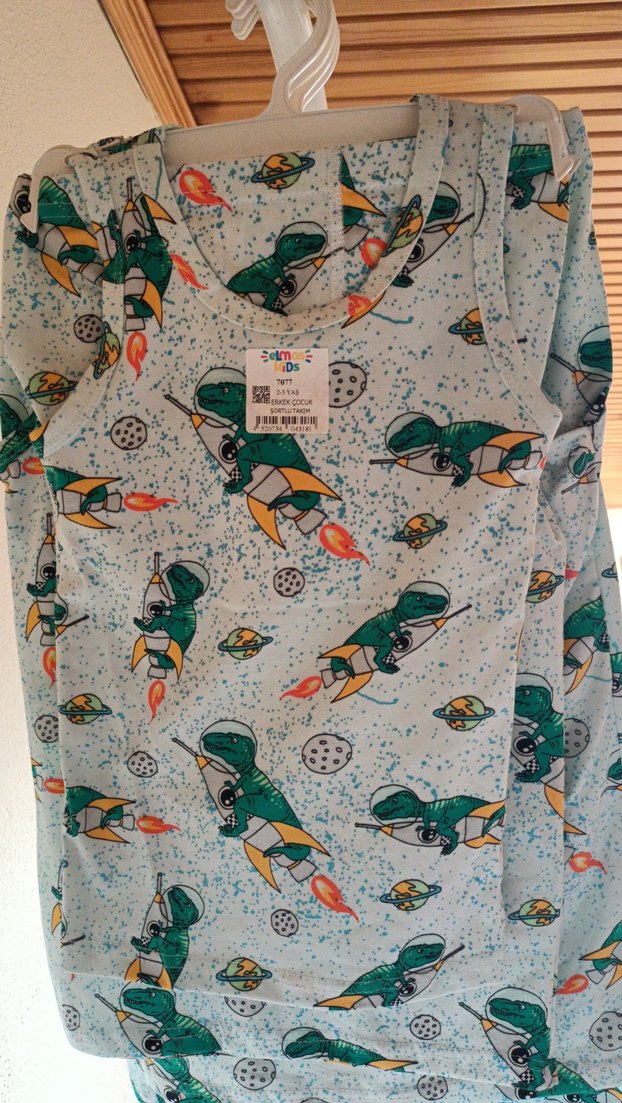 Çok Renkli Baskılı Erkek Çocuk Atlet - Görsel 2