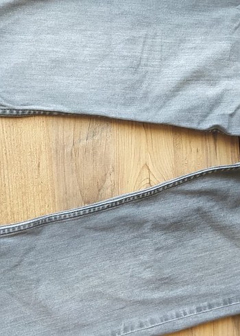Gri Midi Kot Pantolon