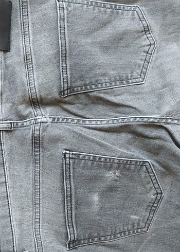 33 Beden gri Renk Gri Midi Kot Pantolon