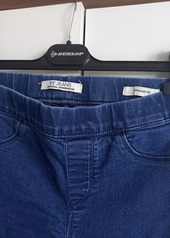 Kadın Mavi Elastik Normal Boy Denim Pantolon - Görsel 2