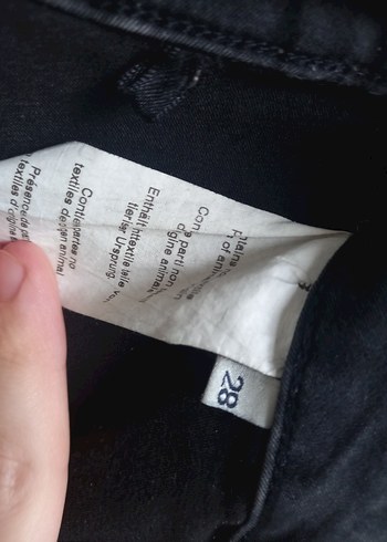 Kadın Siyah Biker Kot Pantolon - Görsel 4