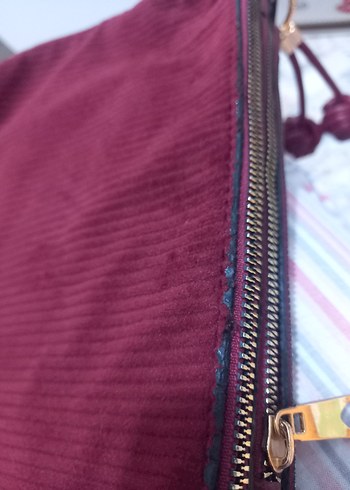 Bordo Süet Guess Kadın Omuz Çantası - Görsel 8