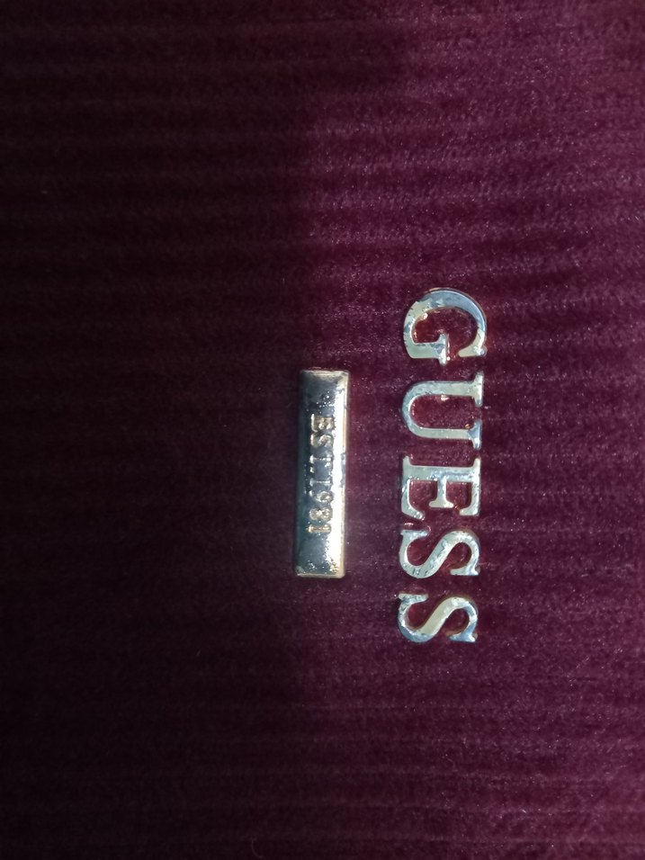 Bordo Süet Guess Kadın Omuz Çantası - Görsel 5