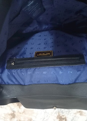 Armani Jeans Gri Deri Kadın Çanta - Görsel 5