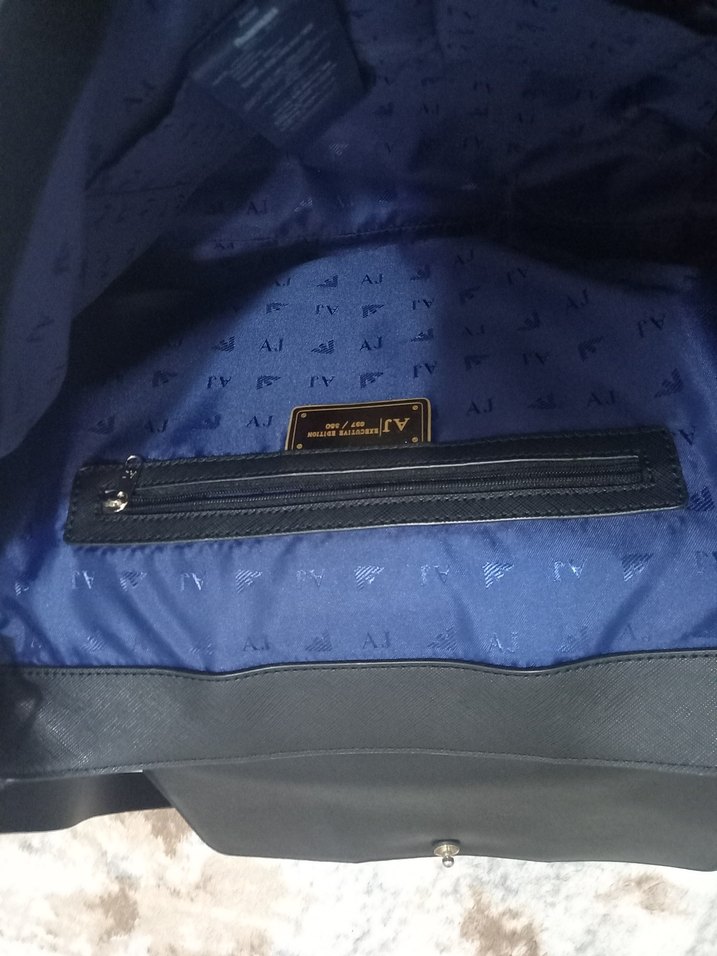 Armani Jeans Gri Deri Kadın Çanta - Görsel 5