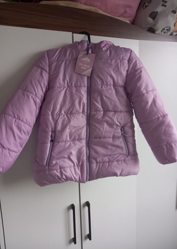 Kız Çocuk Pastel Mor Fermuarlı Mont - Görsel 2