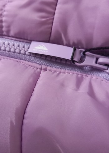 Kız Çocuk Pastel Mor Fermuarlı Mont - Görsel 5