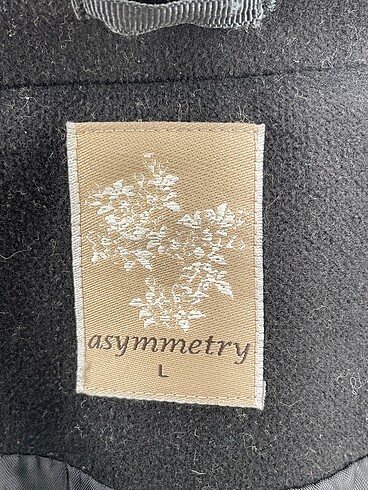l Beden siyah Renk Asymmetry Kaban %70 İndirimli.