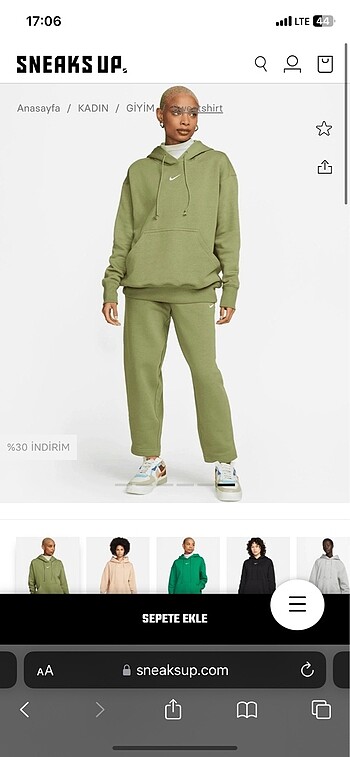 Nike Nike w nsw phnx flc os po hoodie