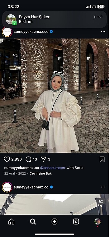 m Beden Sümeyye kaçmaz sofia ceket hırka tunik