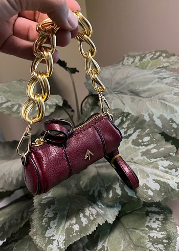 Manu atelier mini çanta bordo