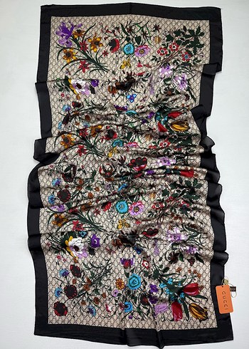 Gucci çiçek desen Vual ipek