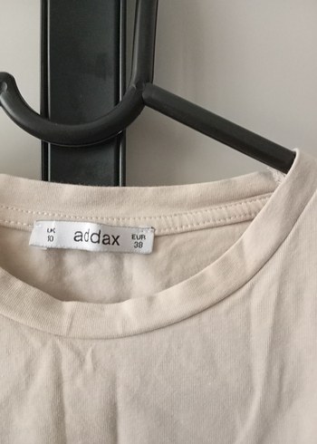 Addax Kadın Bej Kısa Kollu Crop