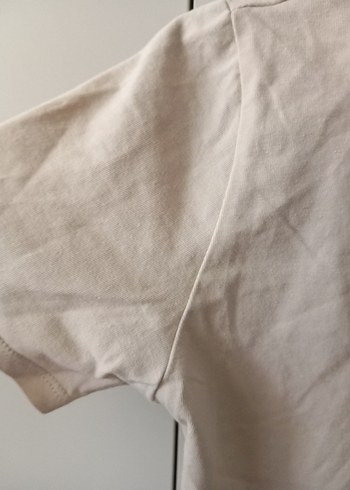 38 Beden ten rengi Renk Kadın Bej Kısa Kollu Crop