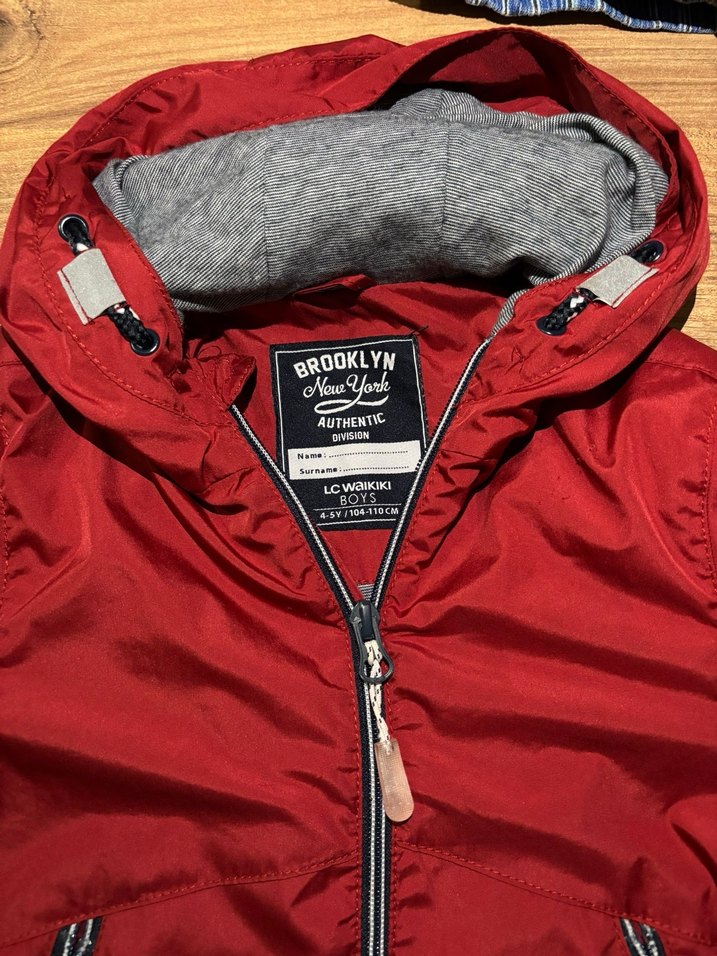 Kırmızı Fermuarlı Erkek Çocuk Mont - Görsel 2