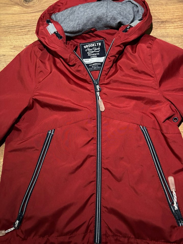 Kırmızı Fermuarlı Erkek Çocuk Mont - Görsel 3