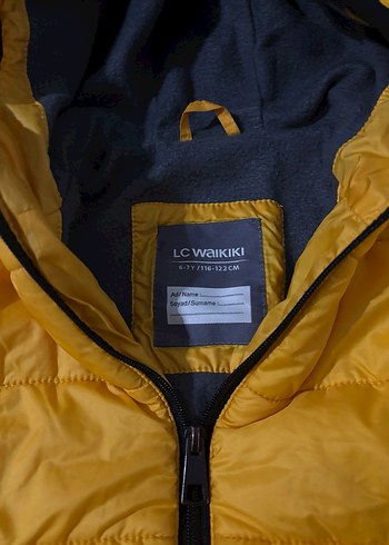 Sarı Fermuarlı Erkek Çocuk Mont - Görsel 3