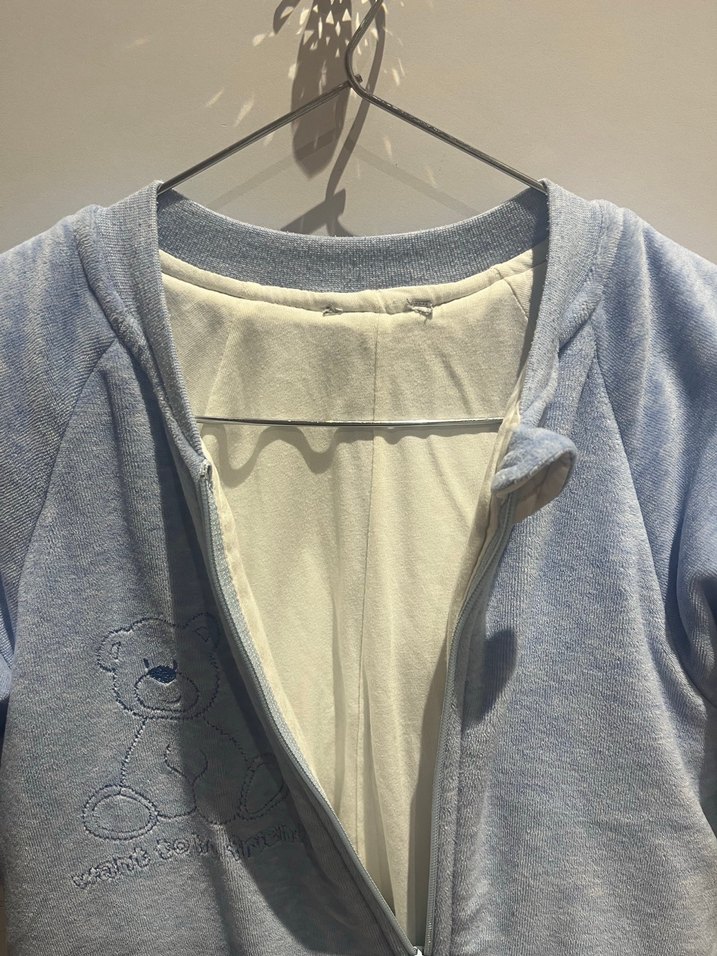 Gri Fermuarlı Bebek Tulumu - Görsel 3