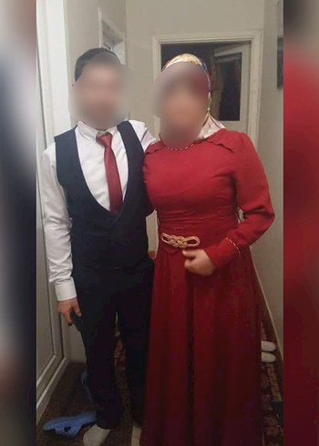 Bordo Midi Uzunlukta Drapeli Klasik Elbise