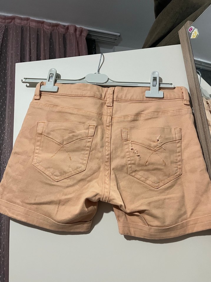 Bej Mini Kadın Şort - Görsel 2