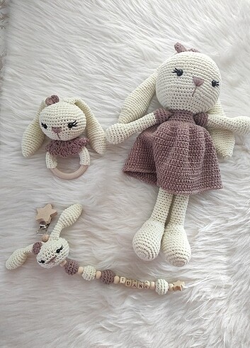 Amigurumi tavşan set 