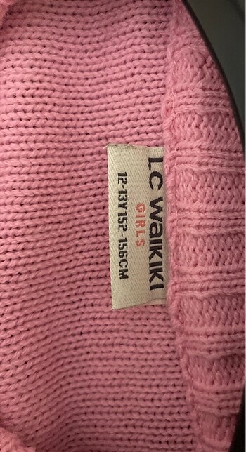 12-13 Yaş Beden Kız Çocuk pembe yelek