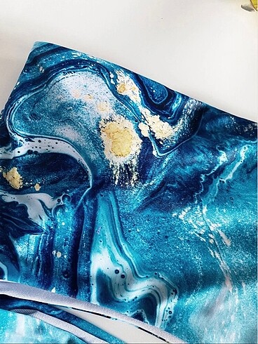 tek omuz desenli mayokini - Görsel 6