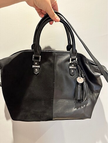 nine west siyah çanta