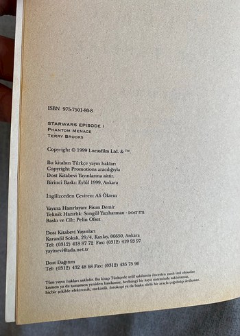 Star Wars Bölüm I Gizli Tehlike - Terry Brooks