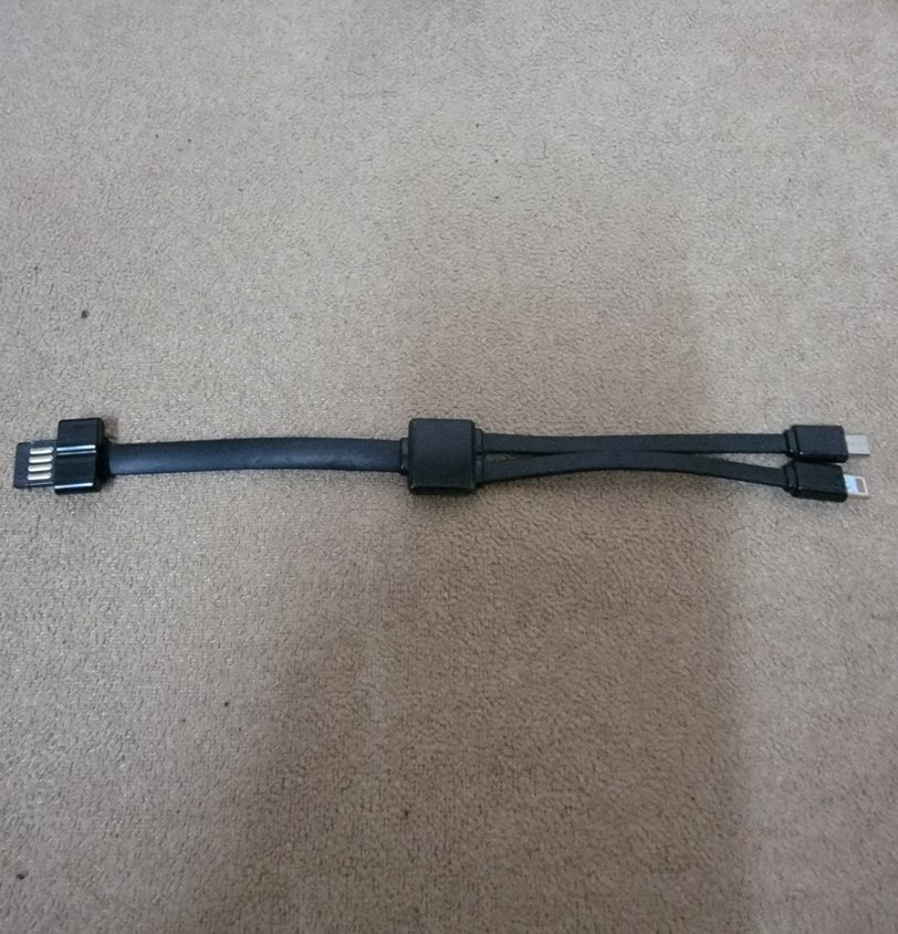 Çift Uçlu Siyah Telefon Şarj Kablosu - Görsel 2