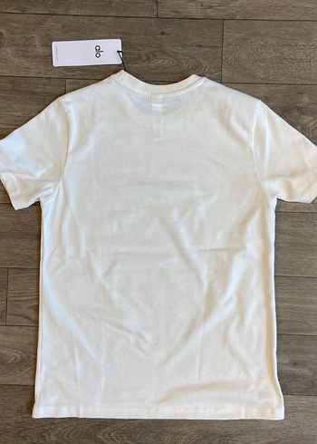 Alo yoga Kadın Siyah beyaz ekru   Kısa Kollu Tişört - Görsel 4