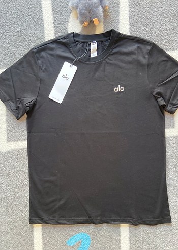 Alo yoga Kadın Siyah beyaz ekru   Kısa Kollu Tişört - Görsel 7