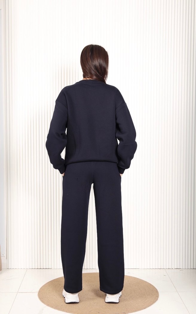 Alo  yoga lacivert Kadın Sweatshirt eşofman takı - Görsel 2