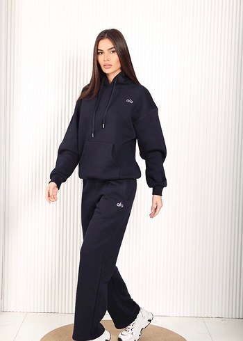 Alo yoga Kadın Lacivert Oversize takım - Görsel 3