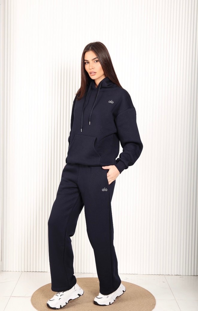 Alo yoga Kadın Lacivert Oversize takım - Görsel 2