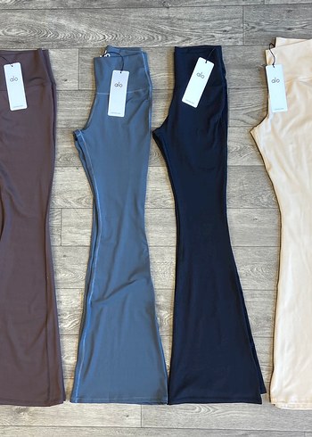 Alo yoga Kadın kahverengi İspanyol Paça tayt - Görsel 4