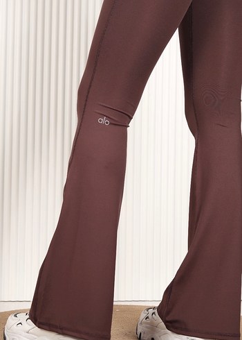 Alo yoga Kadın kahverengi İspanyol Paça tayt - Görsel 7
