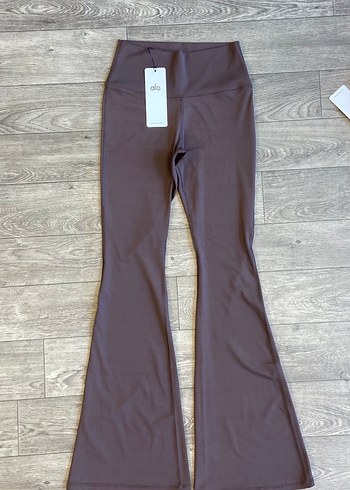 Alo yoga Kadın kahverengi İspanyol Paça tayt - Görsel 5