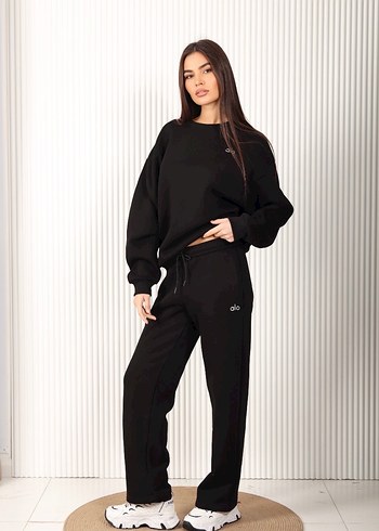 Alo yoga Siyah Kadın Oversize takım - Görsel 3