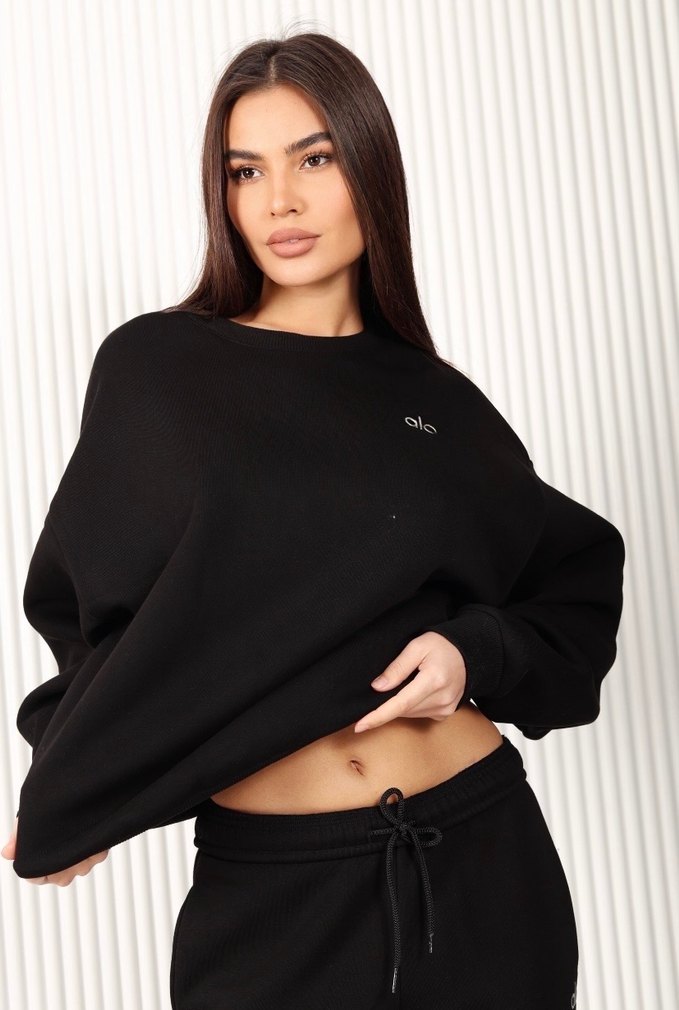 Alo yoga Siyah Kadın Oversize takım - Görsel 5