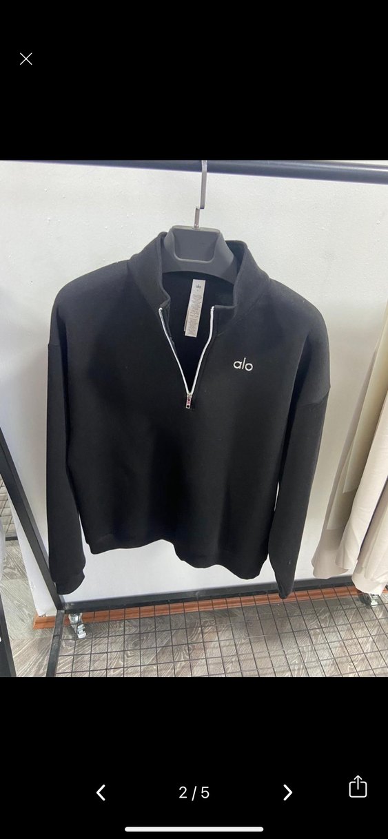 Alo yoga yarım fermar siyah S beden - Görsel 2