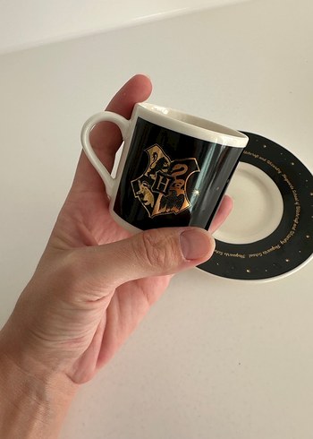 Siyah Harry Potter Desenli Fincan ve Tabak - Görsel 3