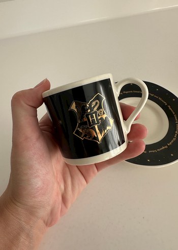 Siyah Harry Potter Desenli Fincan ve Tabak - Görsel 2