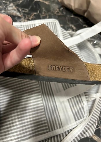 Kahverengi Deri Erkek Terlik - Görsel 4